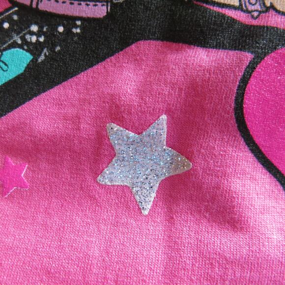LOL SURPRISE! *NWT* T Shirt Girls XL 14/16 "Feeling Extra" Sparkles Pink School - Picture 4 of 6